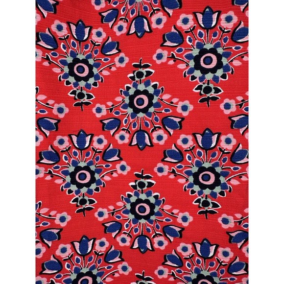 BODEN Red Blue Pop Floral Modern Pencil Skirt 14P 14 Petite High Waisted Womens - Picture 4 of 7